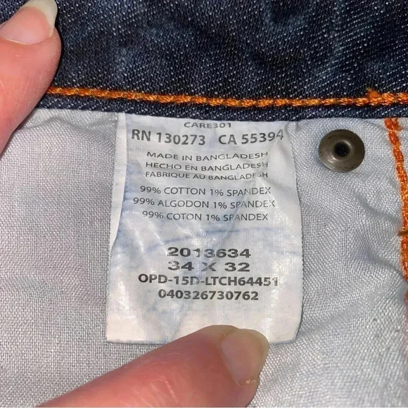 Lee Modern Jeans Straight Fit Straight Leg Size 34 Length 32 Excellent Condition - Picture 6 of 8